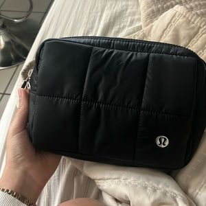 lululemon Quilted Grid Belt Bag Hand Warmer BLK